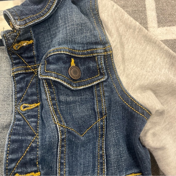 Tucker + Tate Blue and Gray Hooded Jean Jacket - Picture 5 of 9